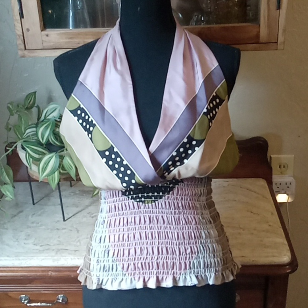 Vintage 100% silk laundry by shelli segal top
